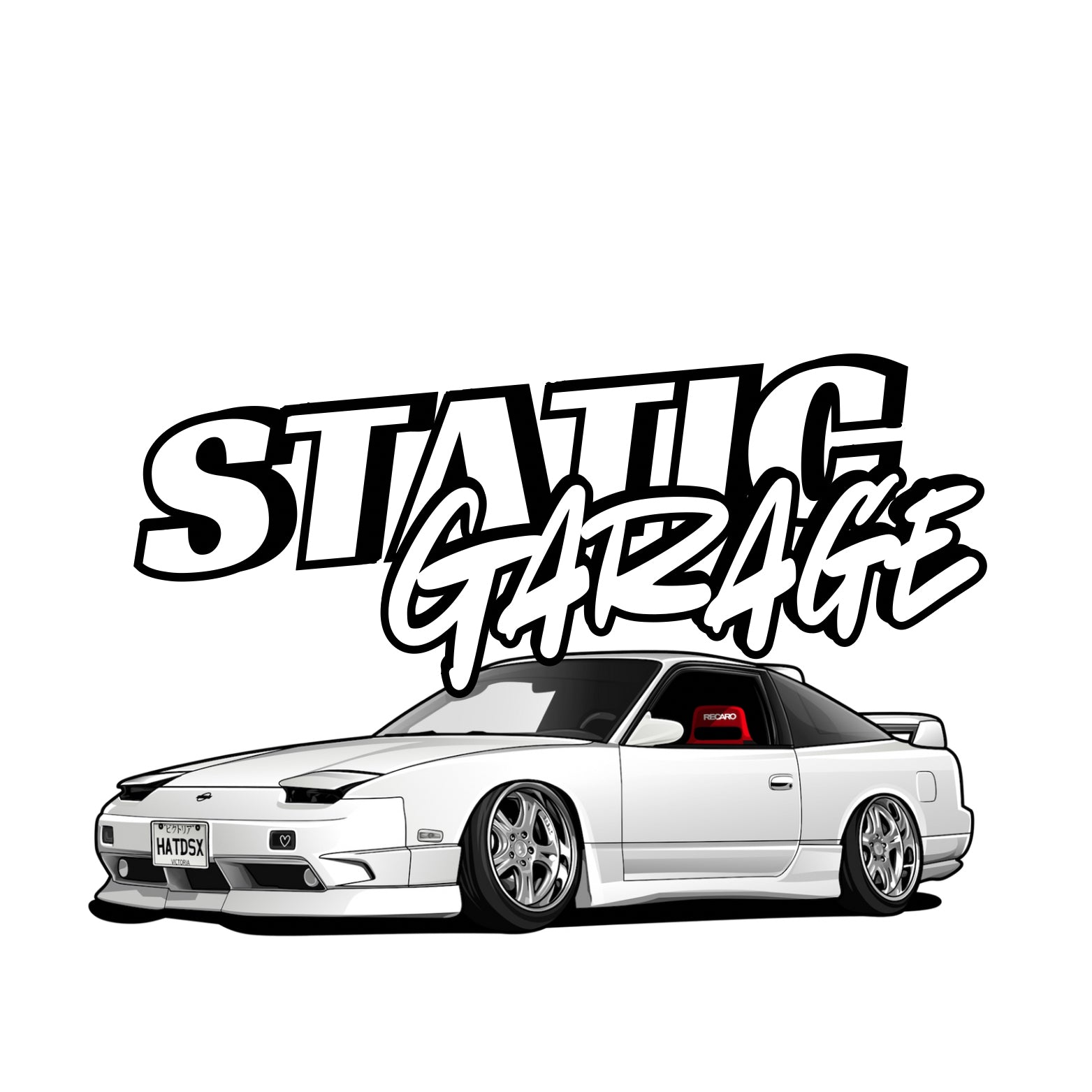 Static garage sticker