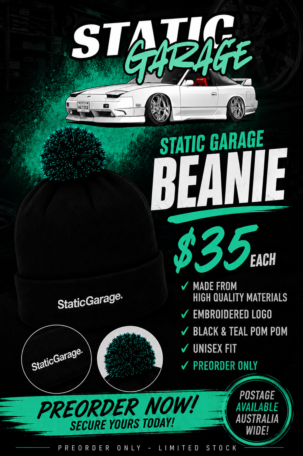 Staticgarage beanie