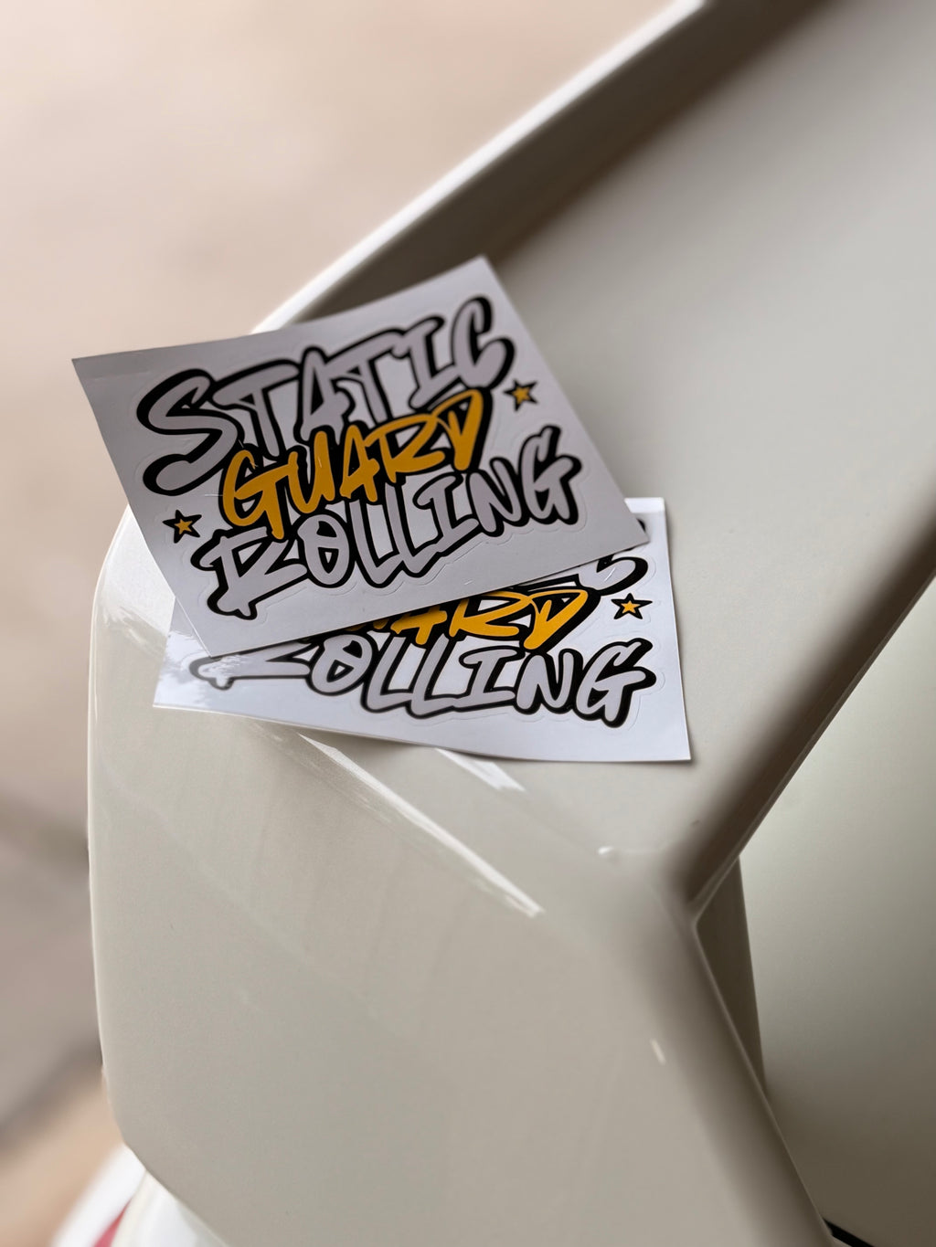 Static guard rolling sticker