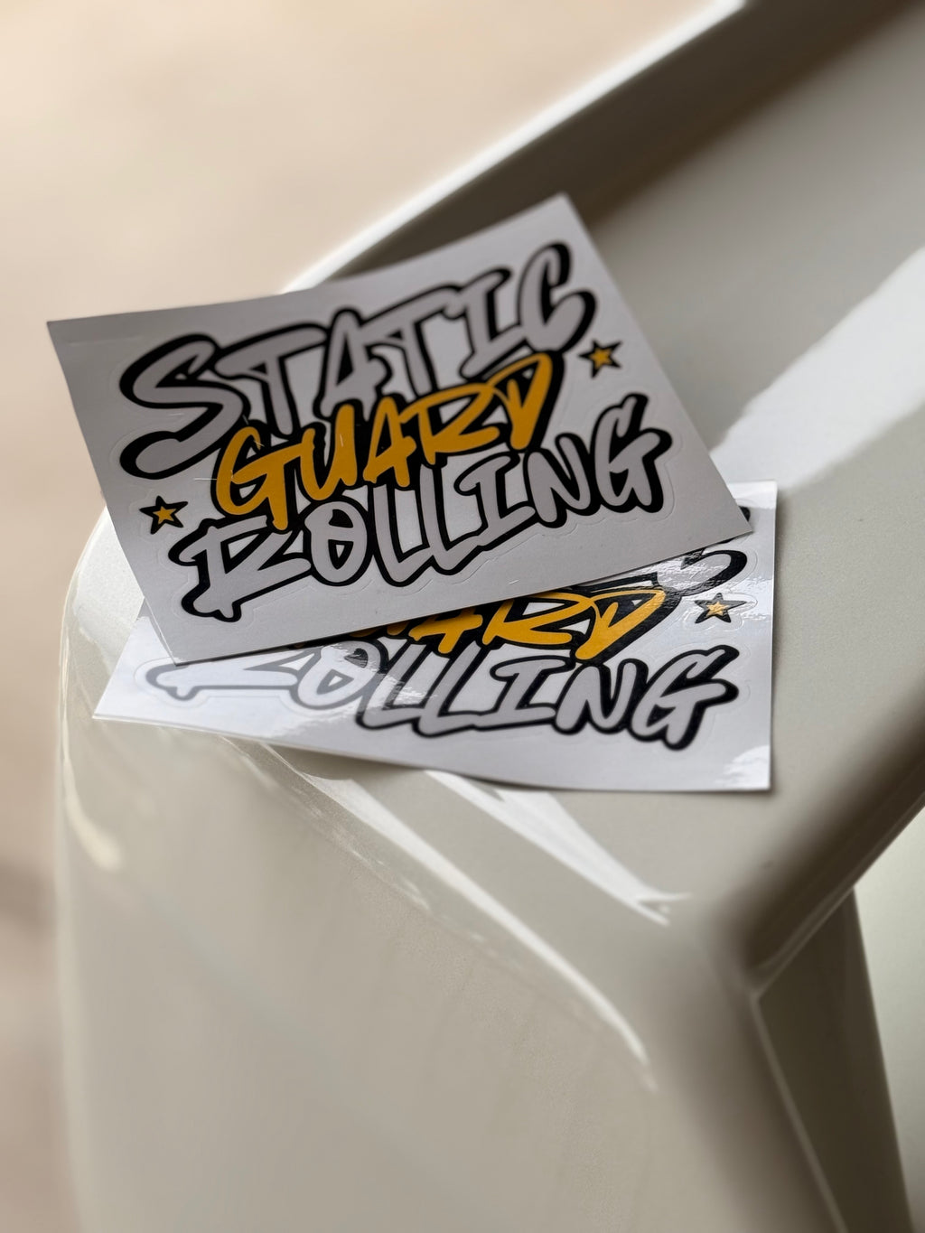 Static guard rolling sticker